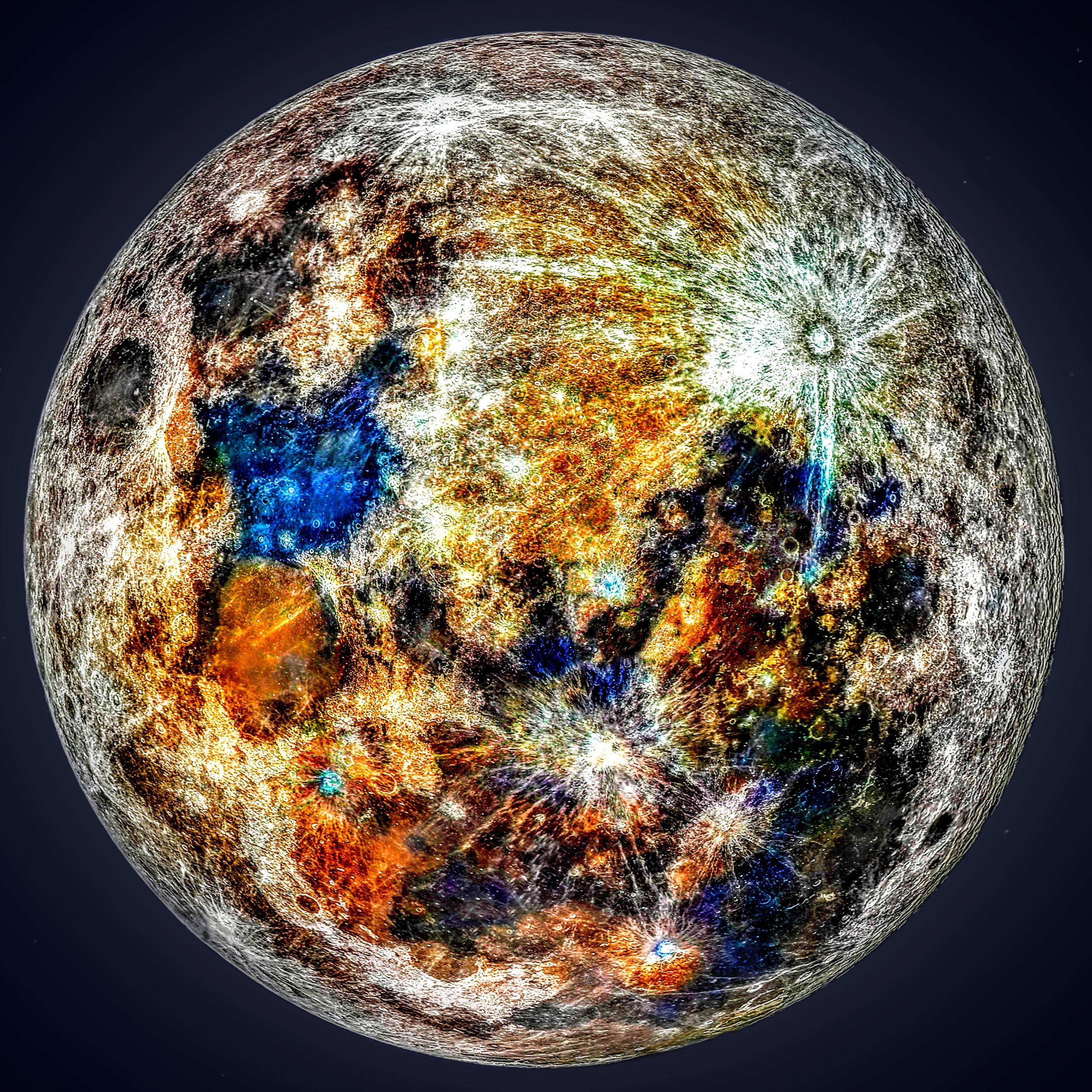 La Luna tiene colores, aunque no podamos verlos