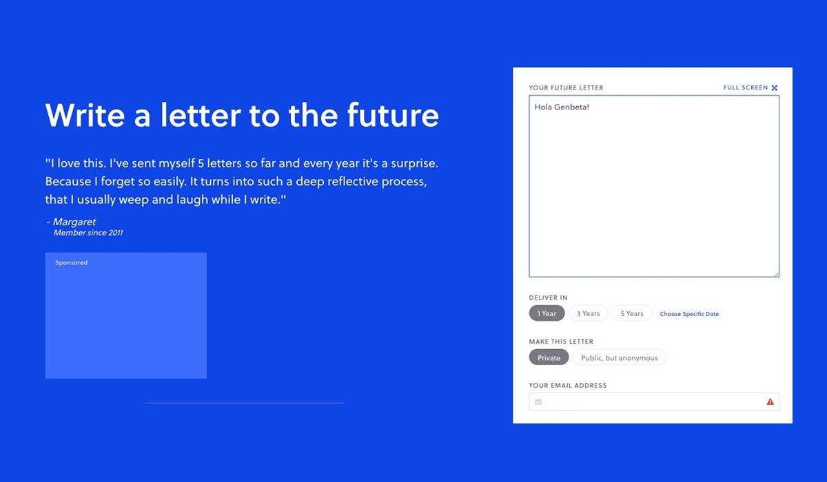 Envíale una carta a tu "yo del futuro" gracias a esta web