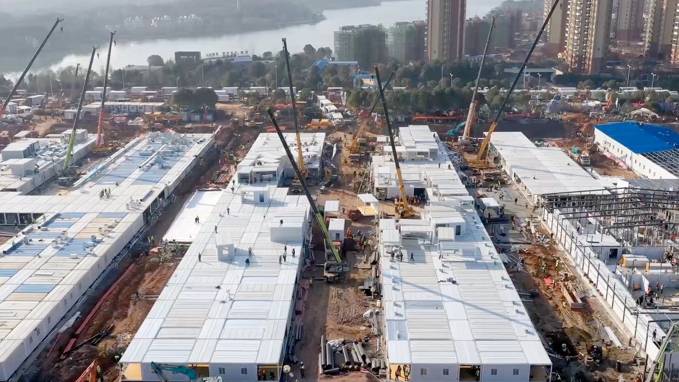 El hospital de Wuhan ya está inaugurado: así ha levantado China un hospital de 25.000 m2 en 10 días