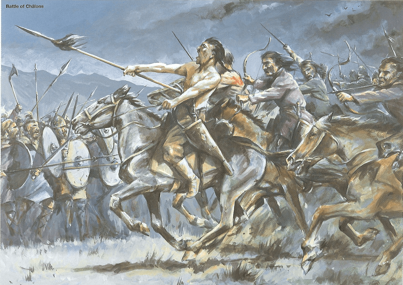 1001 batallas que cambiaron la historia - Batalla de los Campos Cataláunicos (451 d.c.)