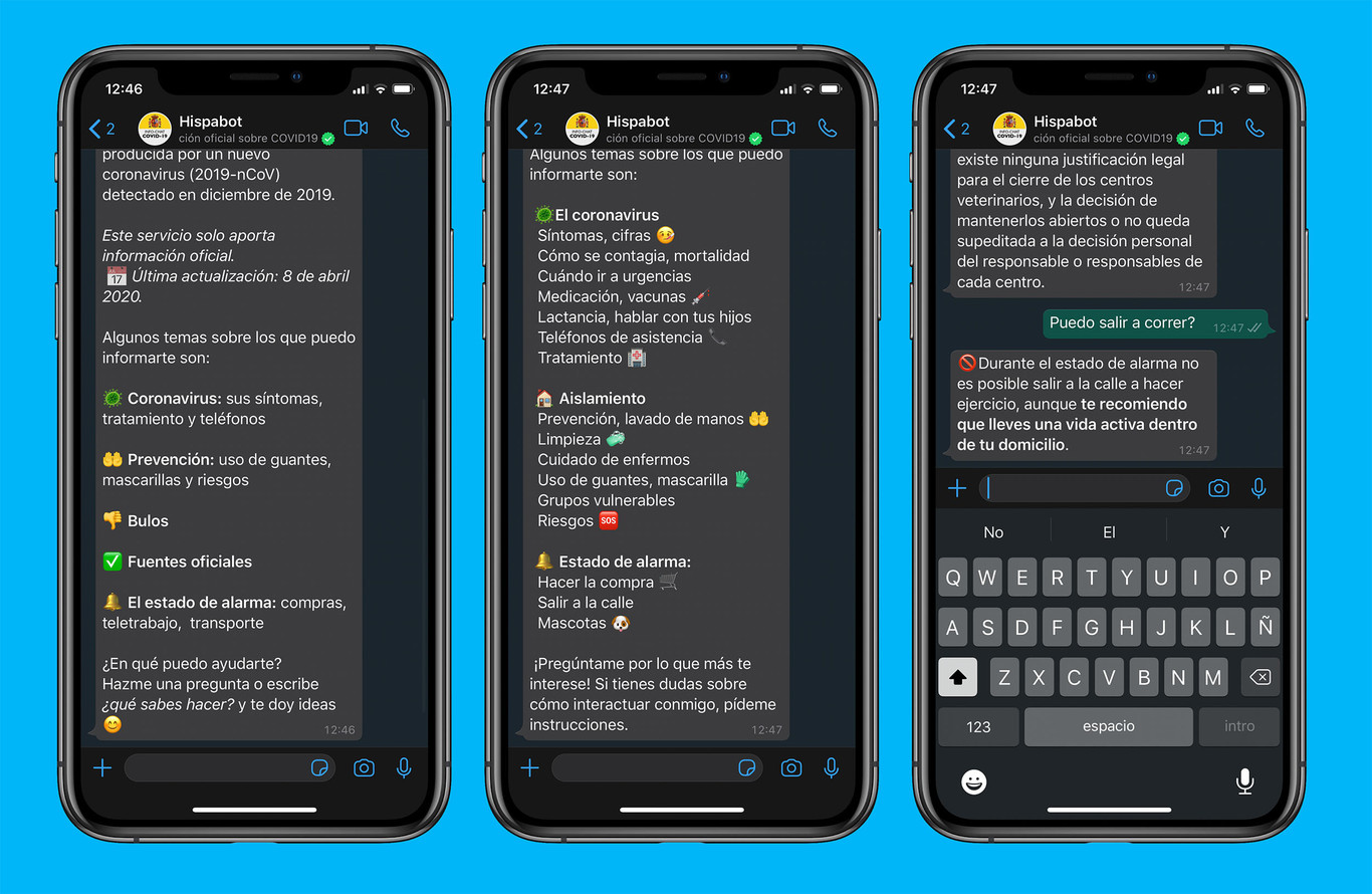 Hispabot-Covid19: probamos el bot de WhatsApp oficial del Gobierno para responder dudas sobre el COVID-19