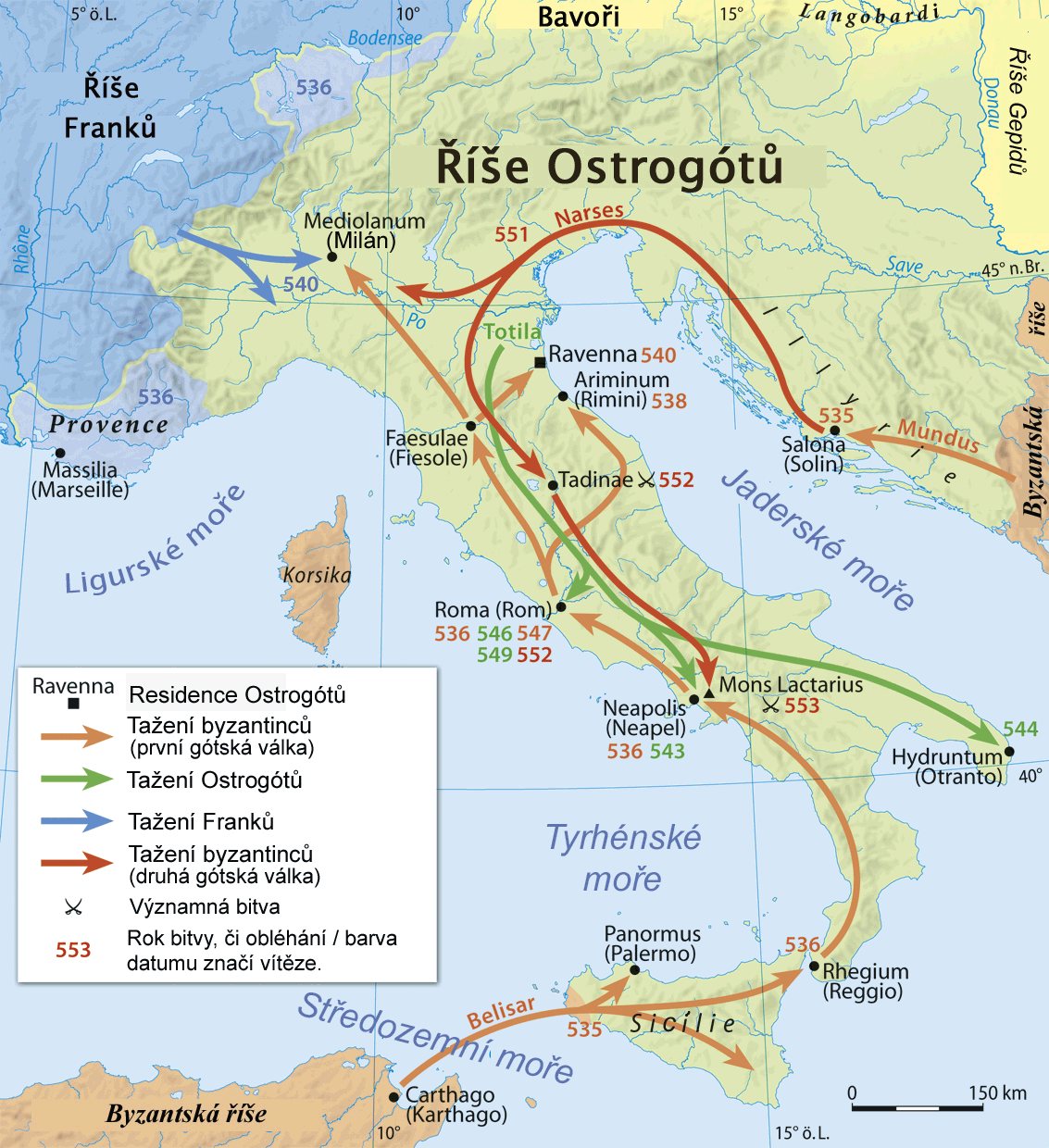 1001 batallas que cambiaron la historia - Batalla de Tagina (552 d.c.)