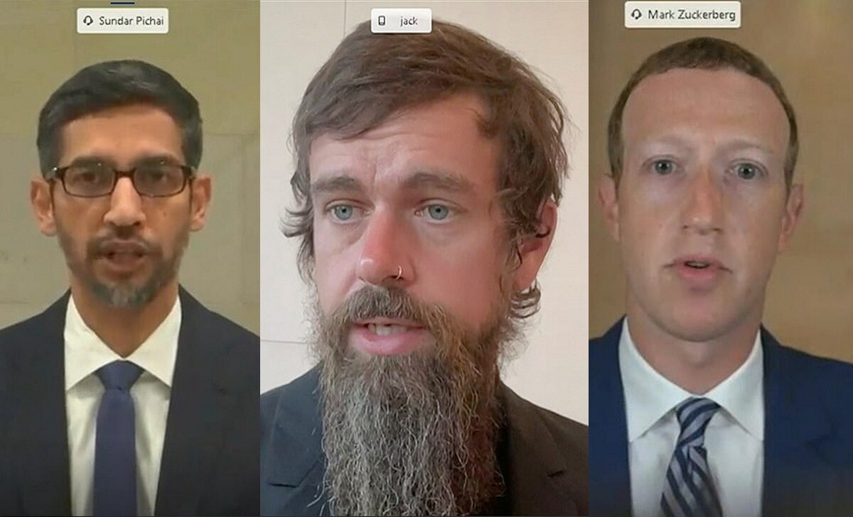Los CEO de Twitter, Facebook y Google comparecen en el Congreso de EEUU para dar explicaciones por sus políticas de moderación