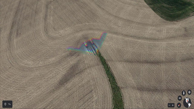 Google Earth "caza" un bombardero del ejército de EEUU diseñado para burlar las mejores defensas